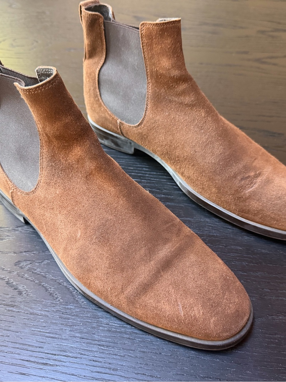 To Boot New York Brown Suede Chelsea Boots Men’s 9.5 M Made in Italy